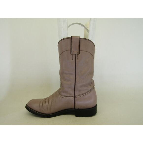 Pecos Bill Womens Size 6.5 B Roper Light Pink Leather Cowboy Western Boots - Picture 2 of 11